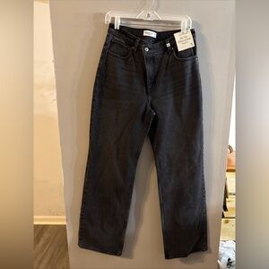 Abercrombie & Fitch Men's Dark Gray Relaxed Jeans